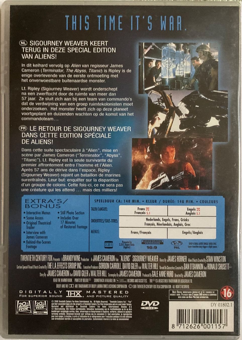 Tous les DVDs: ALIENS (SPECIAL EDITION) – D'occasion à Poliez-Pittet par Newtown-Records 1