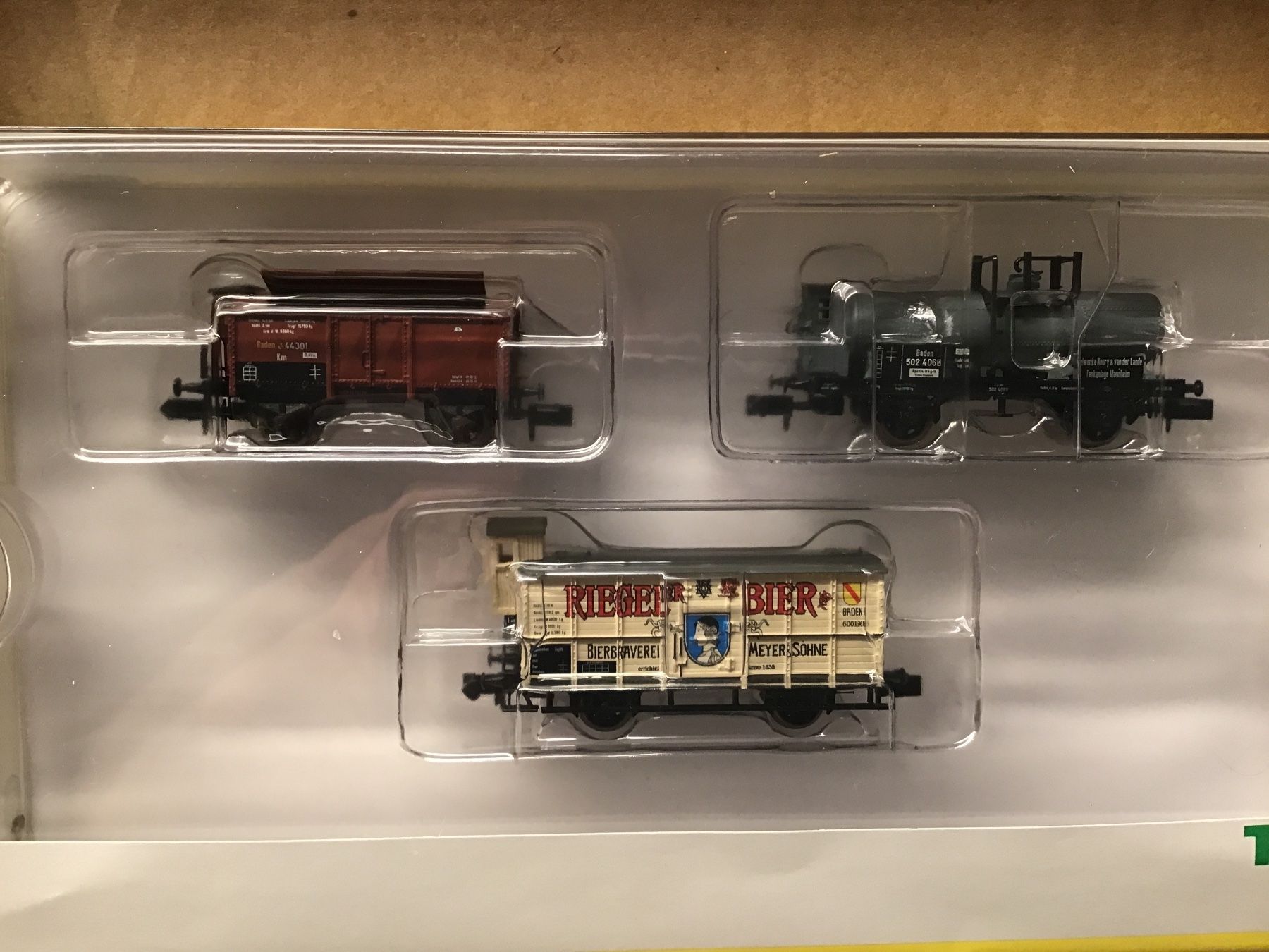 Trix Modellini di ferrovie: Trix N Güterwagen-Set "Badischer Guterzug" 15063, – Usato da Männedorf venduto da Spezial-Modelle