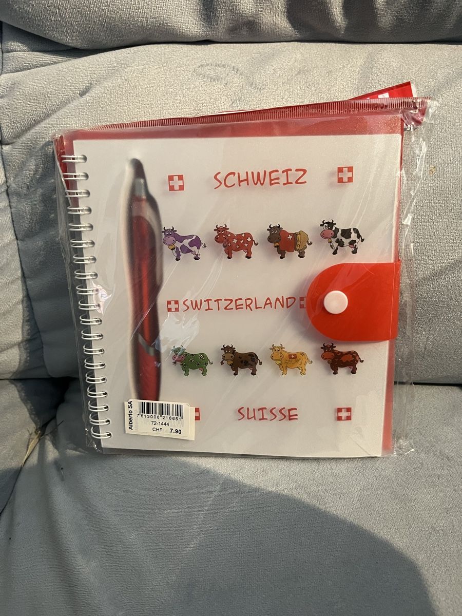 Schreibblöcke: Notizblock Switzerland und Kugelschreiber – Neu und originalverpackt aus Kriens von Honey79