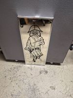 Spiegel mit Trommler Motiv, Vintage Stil, Rarität Fasnacht.