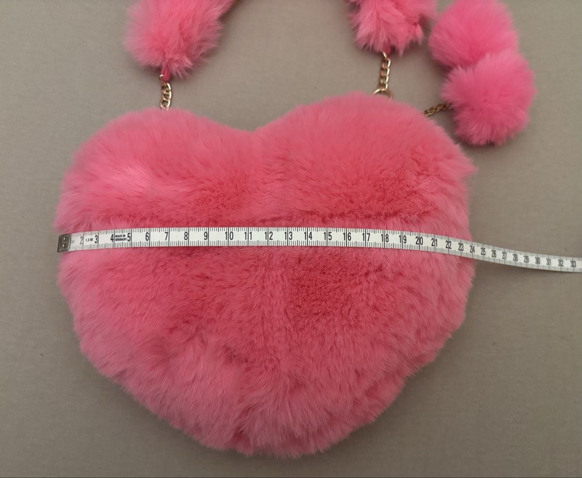 Borse: Herztasche Pink Plüsch – Nuovo (secondo la descrizione) da Bolligen venduto da Galileen 4