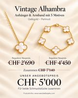 Van Cleef & Arpels Alhambra set gelbgold Perlmutt