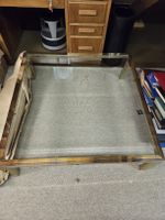 Glastisch geschliffenes Glas