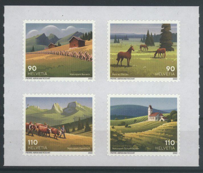 Tutti i francobolli: 2022, Sondermarken Schweizer Pärke ** – Usato da Willisau venduto da Vollstempel