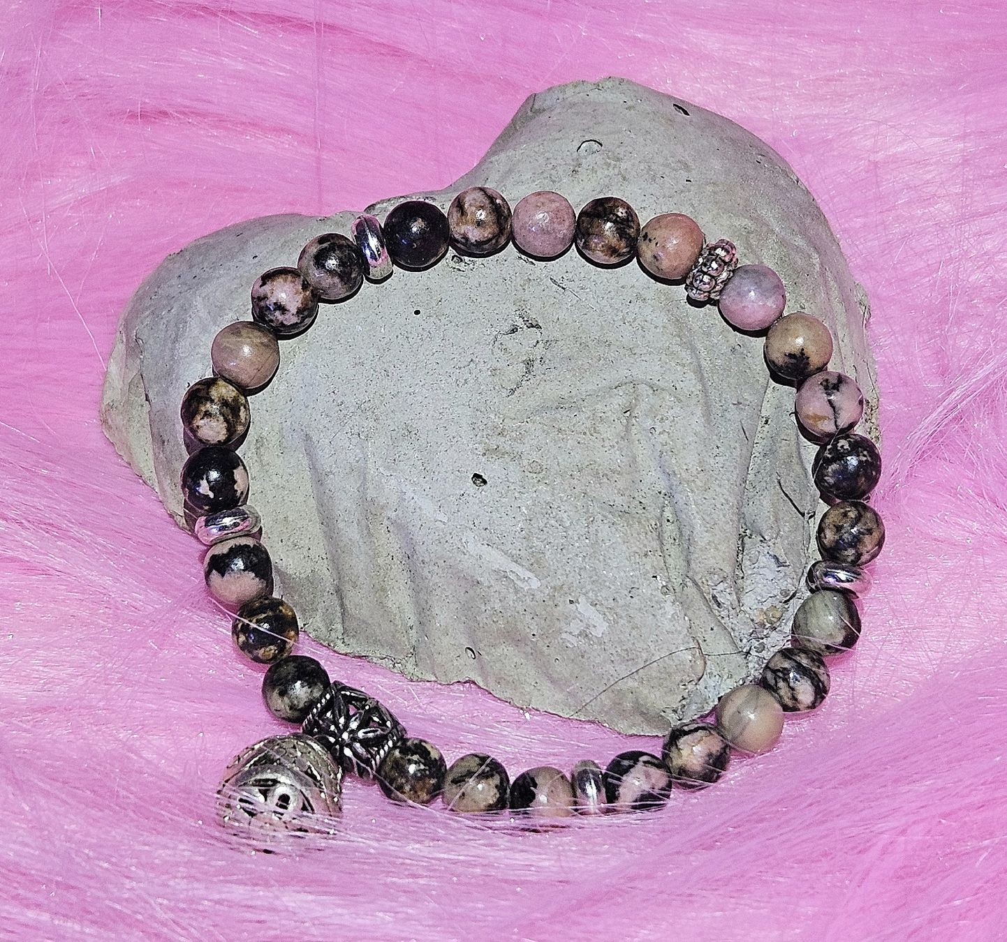 Armbänder & -reifen: Rhodonit-Kugel Armk. - Spendenaktion – Neu (gemäss Beschreibung) aus Unterkulm von Nachtigall 2