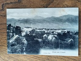 Alte PK / Gruss aus Uznach - Gelaufen 1912