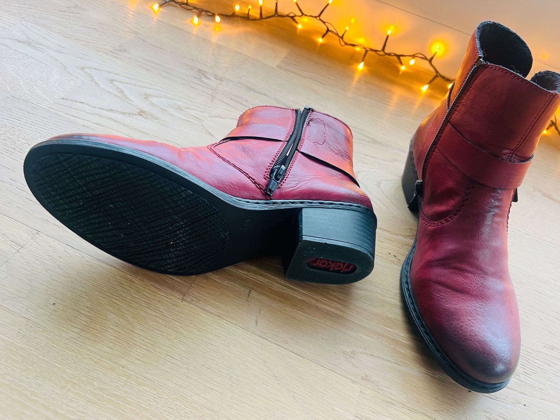 Rieker Scarpe da donna: Rieker Leder-Stiefeletten,Gr. 38, top! – Usato da Winkel venduto da lestelle 2