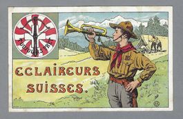ECLAIREURS SUISSES, 0 GINGINS 1913 (légers plis d'ngle)