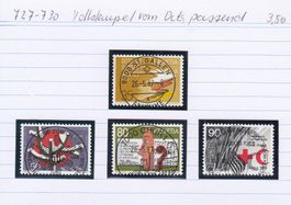 727-730 Vollstempel vom Ort, passend