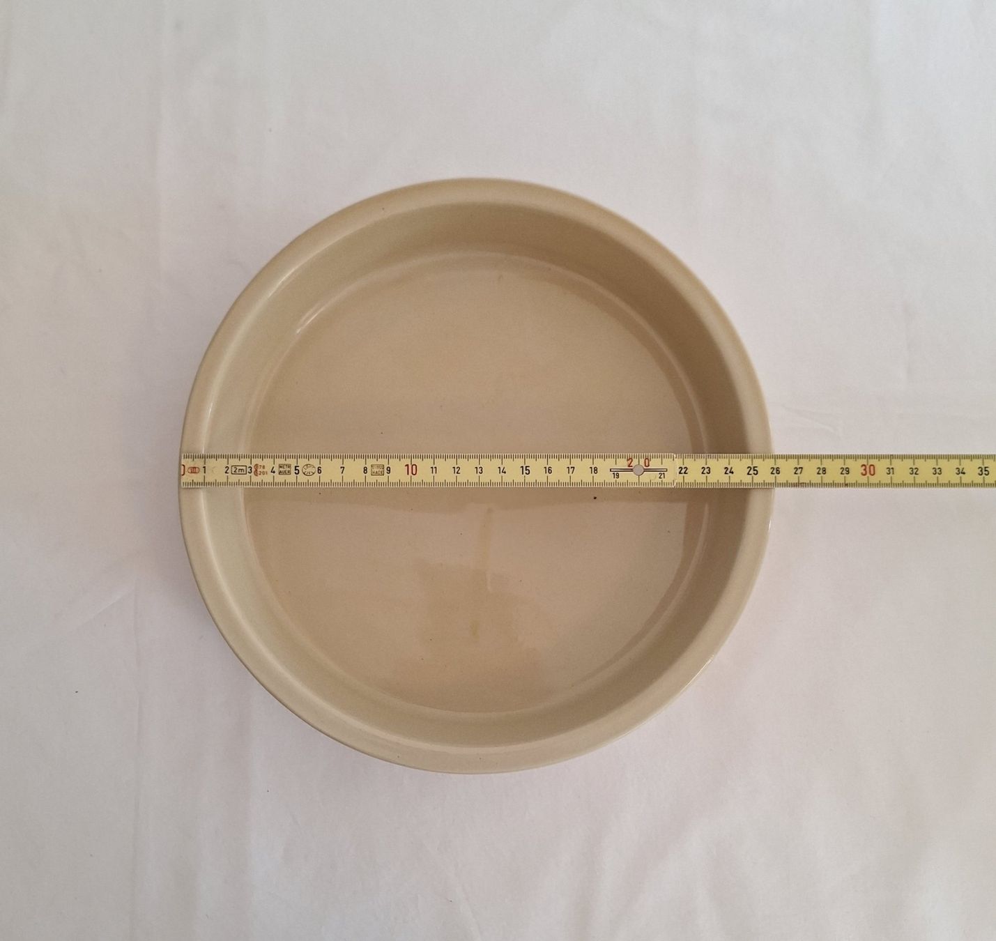 Sottobicchieri: 2 Keramik Blumenuntersetzer 26 cm sandfarben – Nuovo (secondo la descrizione) da Bergdietikon venduto da Zozo 3