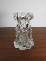 Mid Century Eisglasvase  Vintage Borkenglas Ingrid Glas 60er
