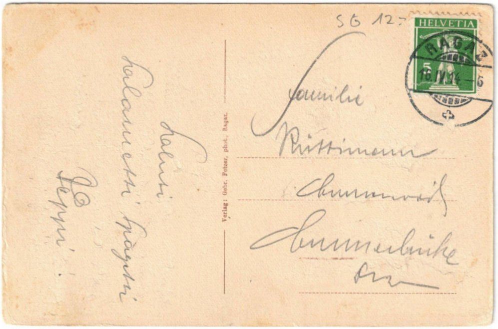 Cartoline postali: Bad Ragaz - Standseilbahn Wartenstein – Usato da Binningen venduto da Mountainrider 1