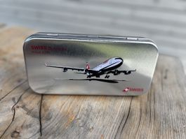 SWISS Business Airbus A340 Blechdose 