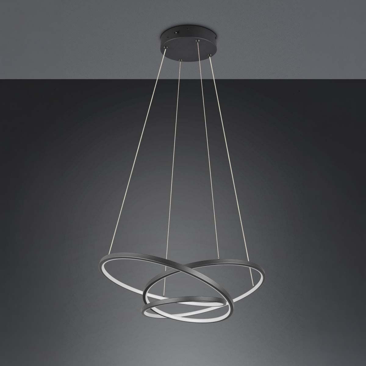 Lampadari & plafoniere: LED Pendelleuchte Schwarz, 64 cm x 49 cm – Nuovo (secondo la descrizione) da Kreuzlingen venduto da Smart-Light 2