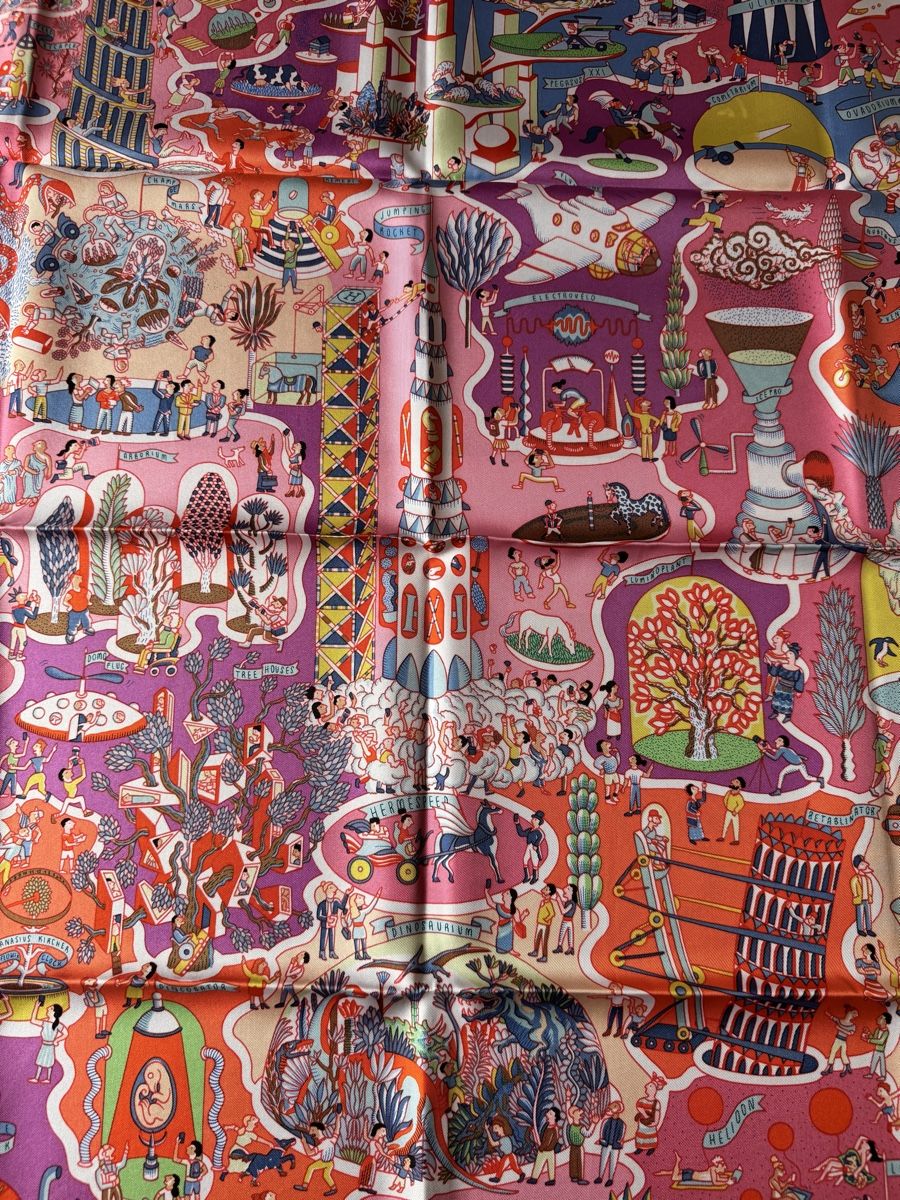 Hermès Foulard & Sciarpe: Hermès carré neuf Exposition Universelle – Nuovo e nell'imballaggio originale da Genève venduto da Allisgood 9