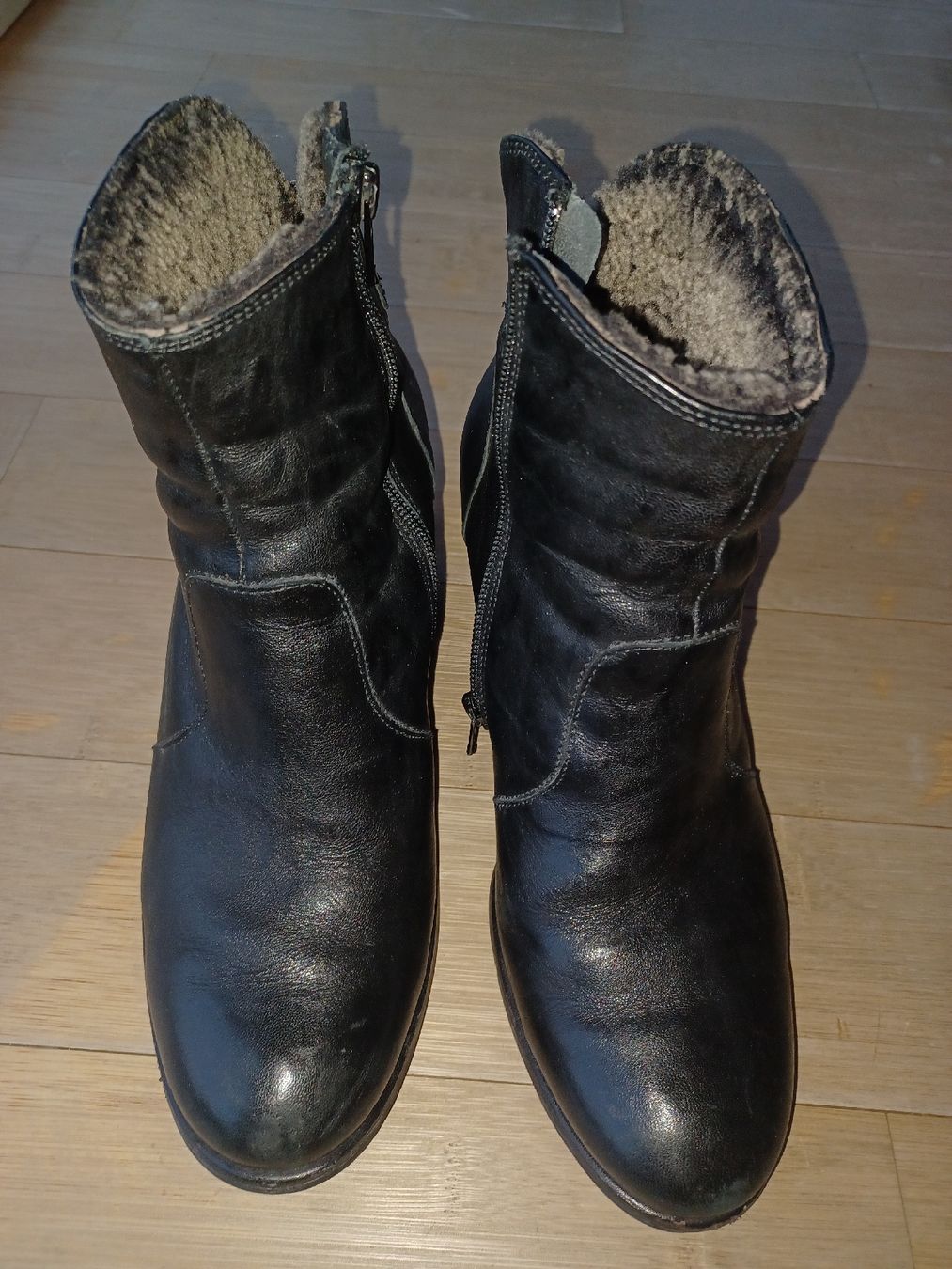 Damenschuhe: Ankle Boots , schwarz. Gr 39 – Gebraucht aus Buchberg von Tschosie