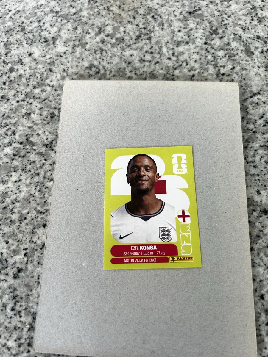 Panini Carte collezionabili: Panini WM 2026 ENG 5 Ezri Konsa – Nuovo e nell'imballaggio originale da Kestenholz venduto da xara03