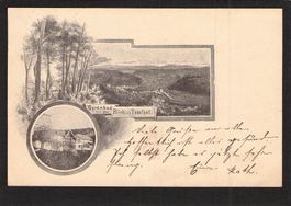 #Gyrenbad mit dem Blick ins Tössthal , gel. 1898