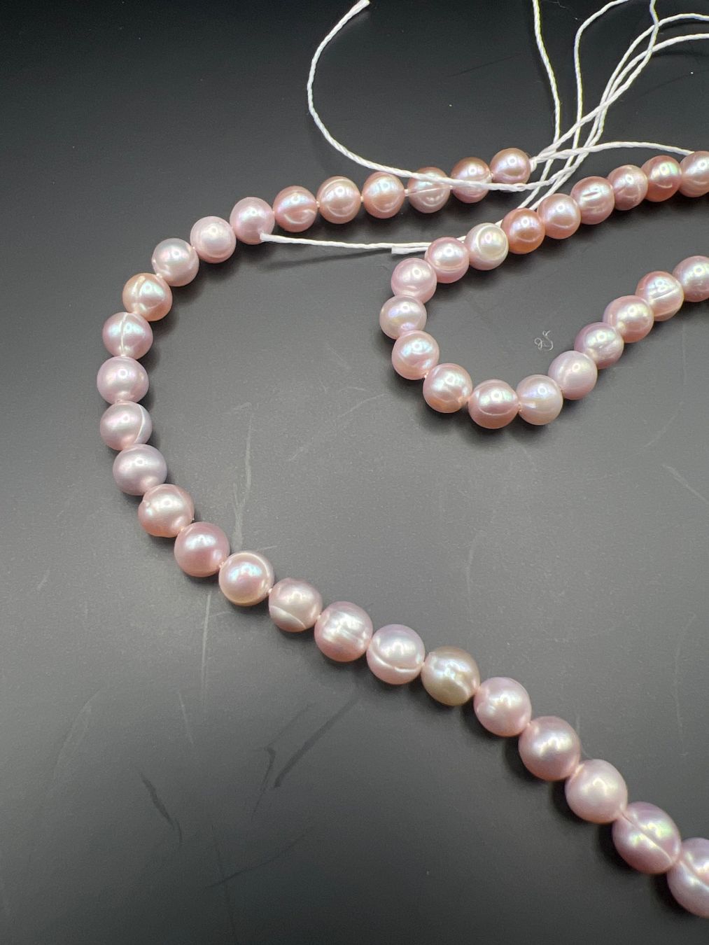 Perle (finte): Perlenkette rosa Perlen echten Süsswasserperlen 35cm – Usato da Uznach venduto da Ya_x7x6 2