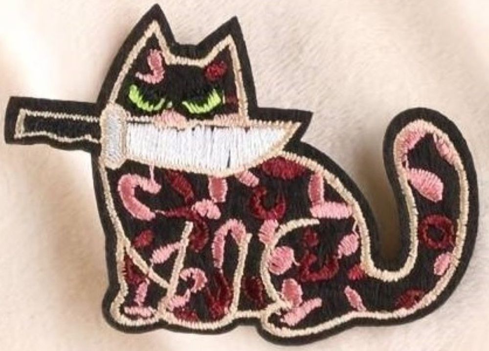 EmbTao Aufnäher „Nicht Weinen, Sag Einfach Fick Dich Und Lächel“ – Stickpatch Mit Klettrücken, 8,8x3,5 Cm