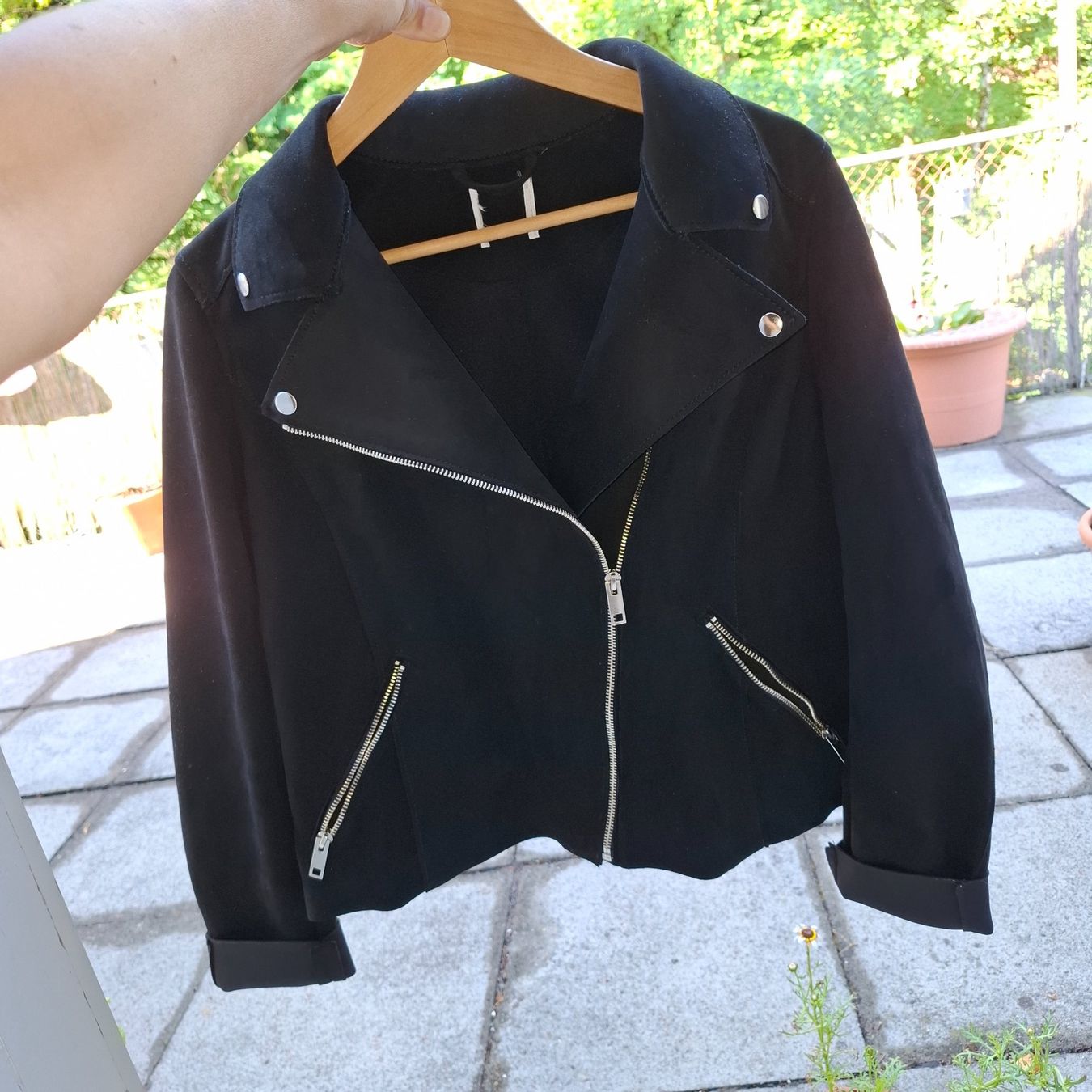 Jacken: Kunstlederjacke (Wildlederoptik) – Gebraucht aus st.gallen von mona3