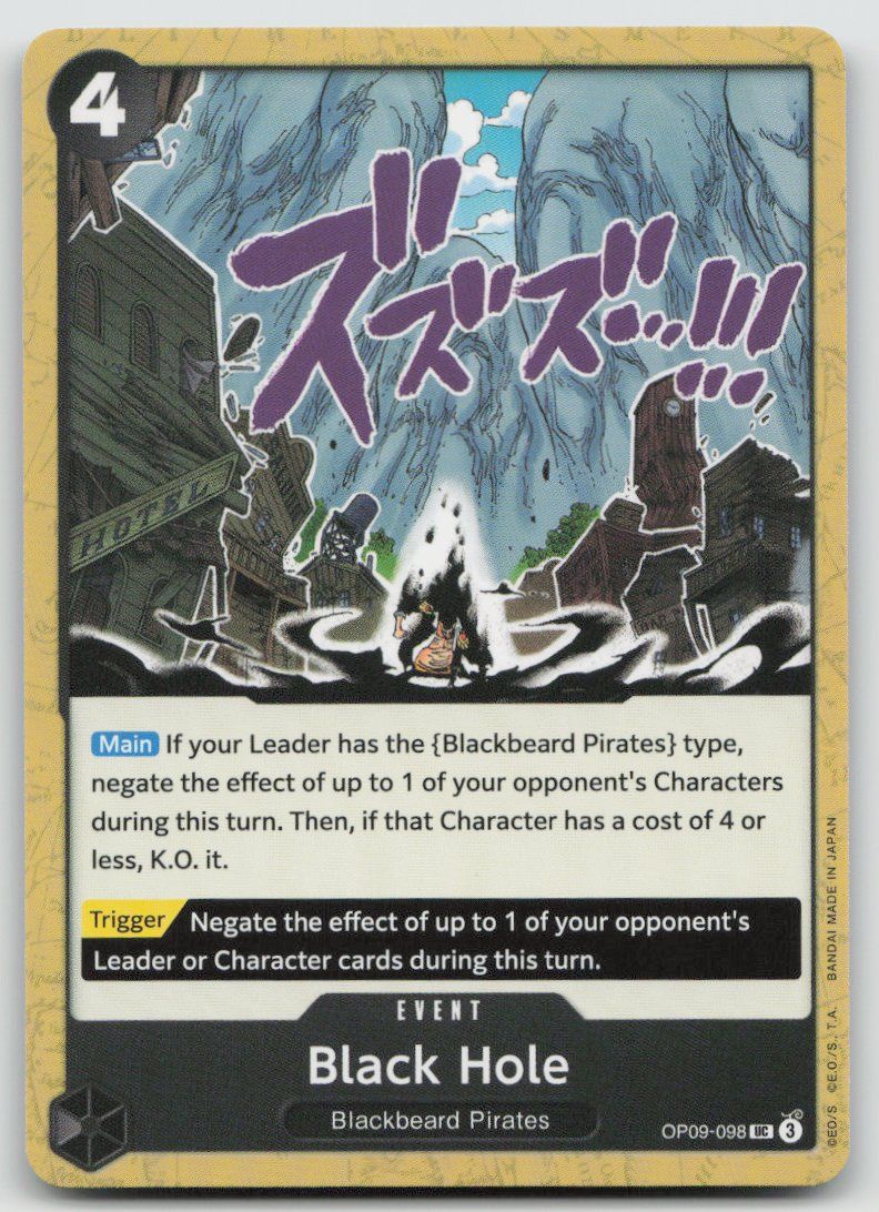 Bandai Carte collezionabili: One Piece Black Hole OP09-098 UC – Usato da Lugano venduto da VlaseCard