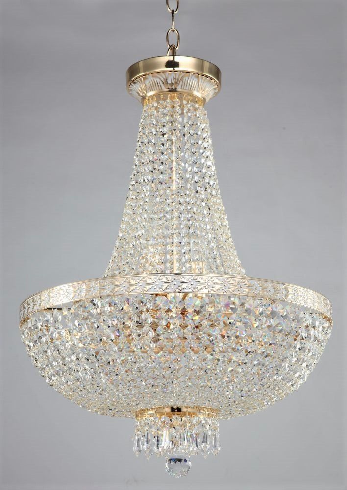 Lampadari & plafoniere: Korbleuchter Kristallglas gold – Nuovo e nell'imballaggio originale da Wallisellen venduto da kingschair 2