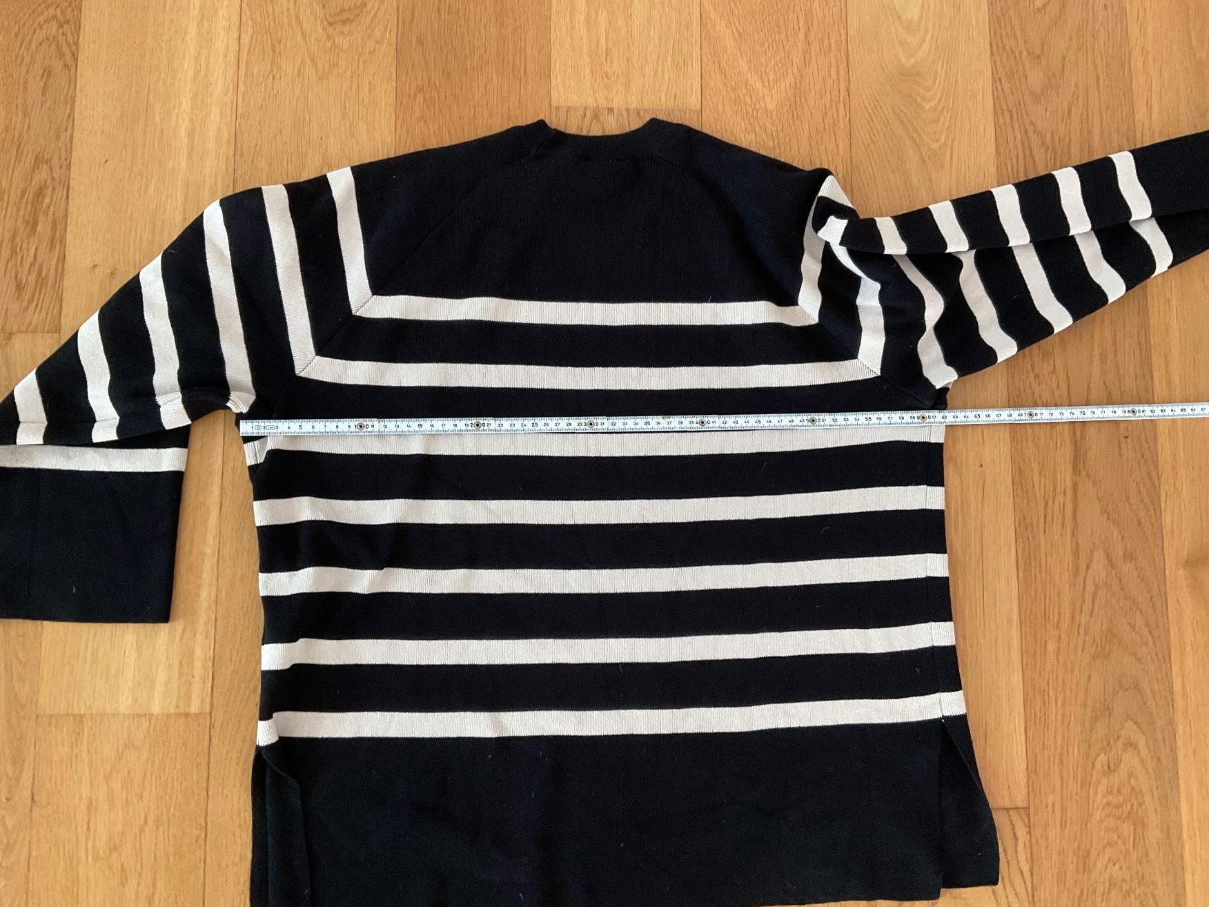 Maglioni & Felpe: Object Pulli schwarz-creme weiss gestreift Gr. L – Usato da Zufikon venduto da AGLAOPHOTIS 2