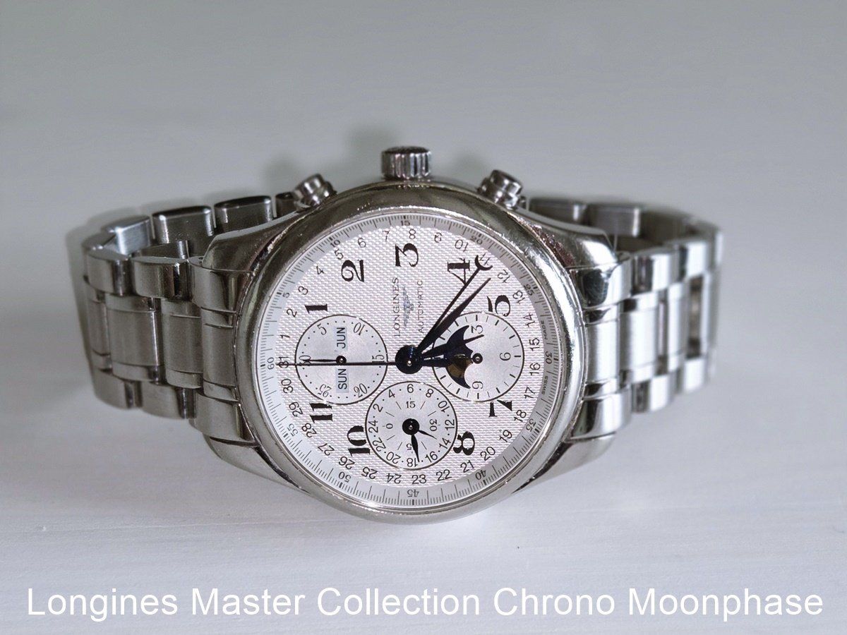 Longines Orologi: LONGINES Master Collection Chronograph Mondphase Full Set – Usato da wallbach venduto da 88-Melanie