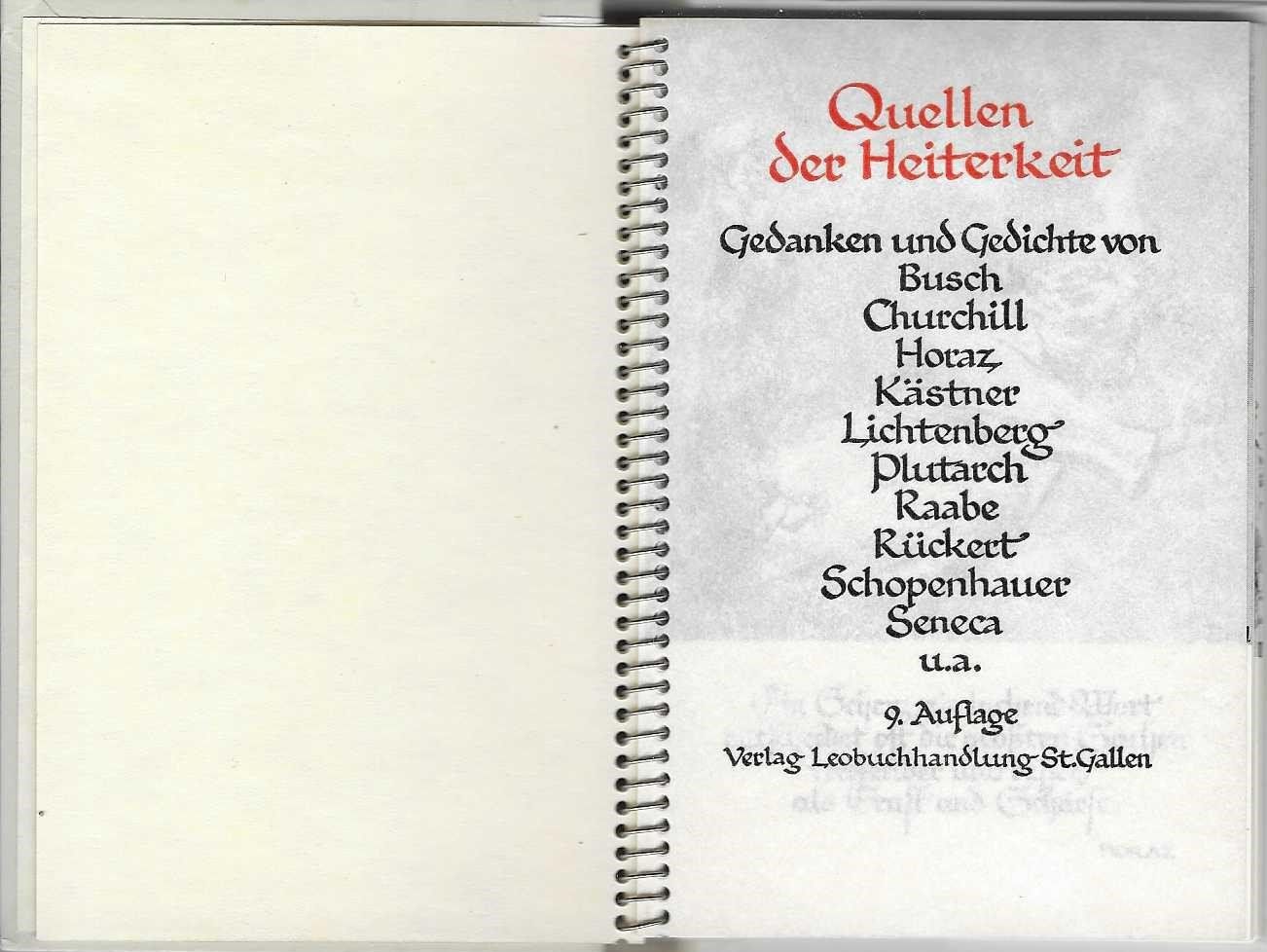 Libri: Quellen der Heiterkeit – Usato da Flims - Dorf venduto da Stagediver 1