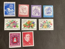 Österreich 1974 Lot postfrische Briefmarken Januar-April