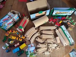 Brio Holz Eisenbahn grosses Set