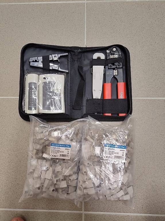 Stecker: Netzwerk Tool Set + Cat.6 RJ45 STP Stecker – Gebraucht aus Winterthur von PO_TeGe