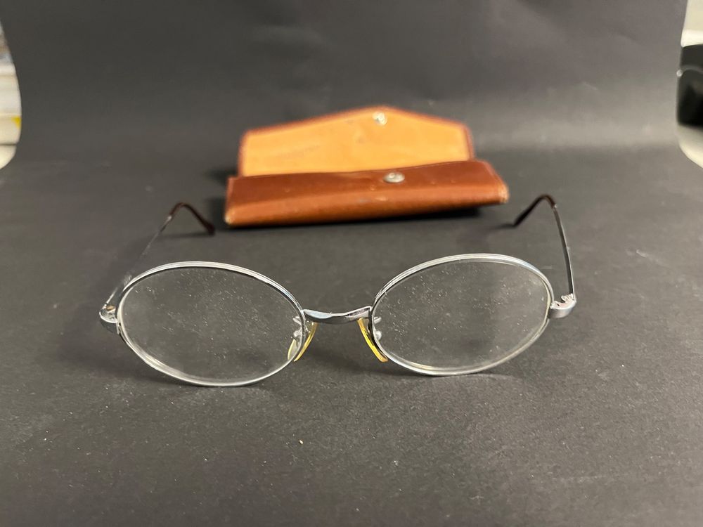 Produktbild von Randlose Brille Herren Klarglas - Superleichte Metallbrille Retro Design - Ohne Stärke