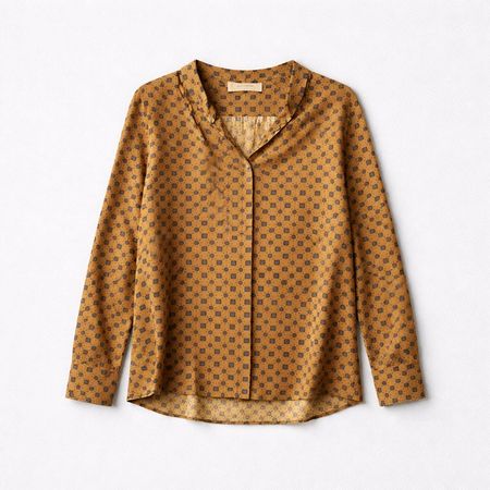 MAURO GRIFONI Designer Bluse – 100% Seide – Gr. 42 (M)