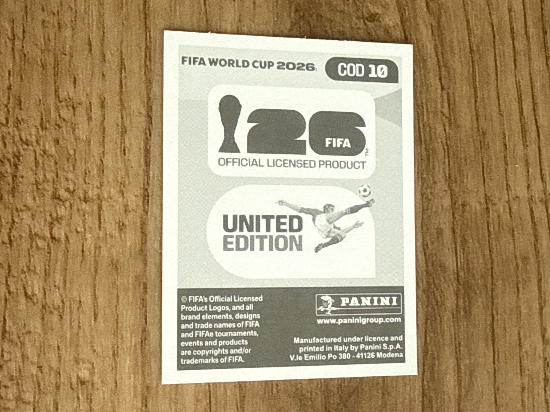Panini Carte collezionabili: Panini FIFA World Cup 2026 Sticker: Edo Kayembe - COD 10 – Usato da Glattbrugg venduto da Schweigmatt 1