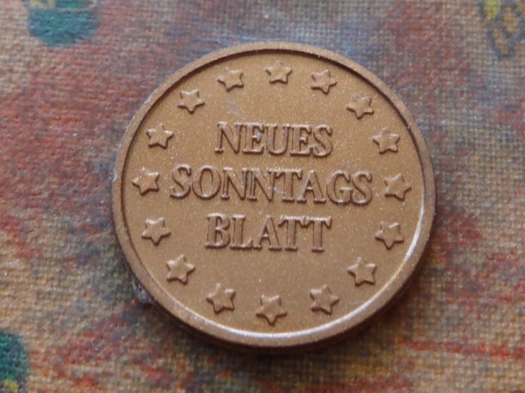 Tutti le monete: Jeton   " Neues Sonntages Blatt "      " 1.50 " – Usato da Romanel-sur-Lausanne venduto da Swift13
