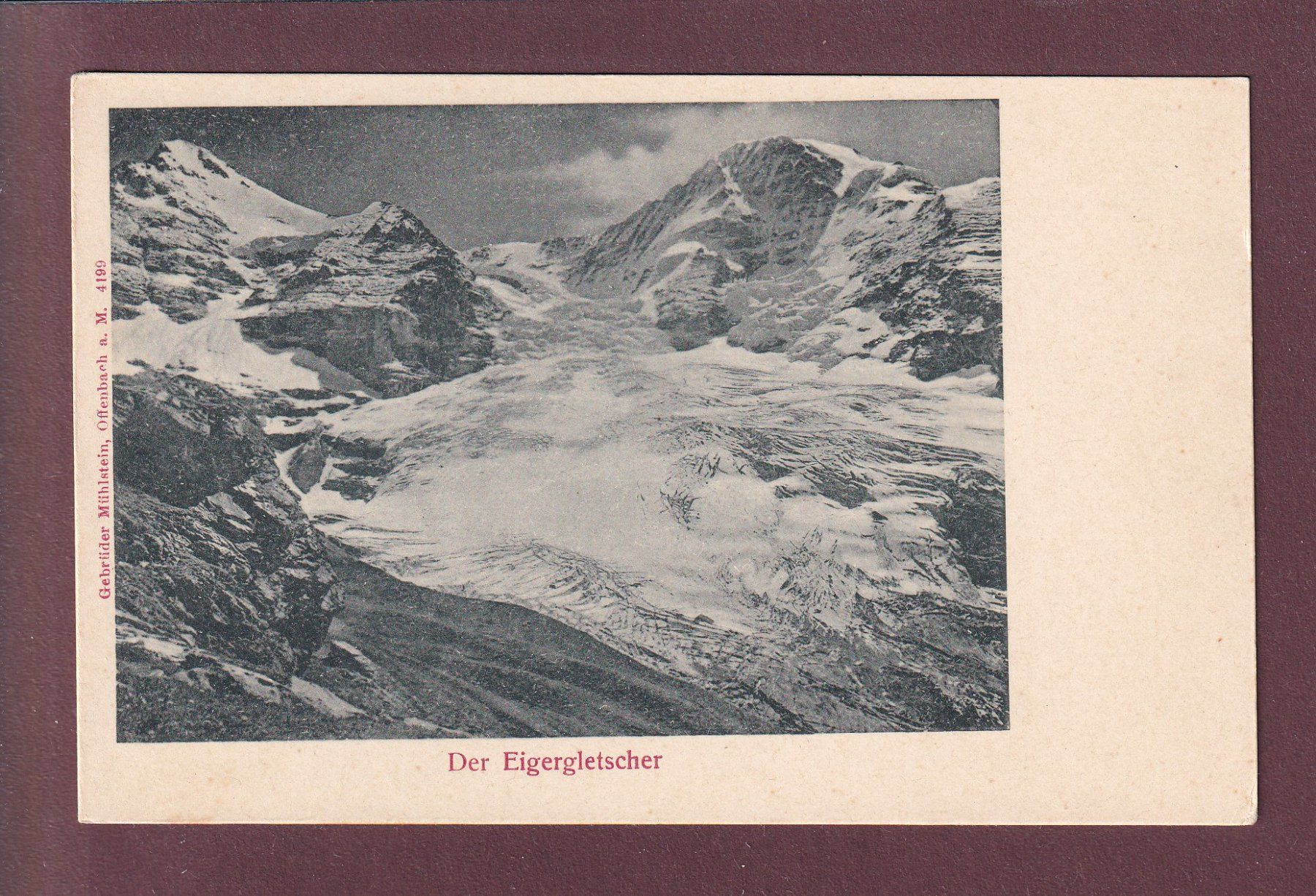 Cartoline postali: EIGER - Gletscher – Usato da Pully venduto da nicecards