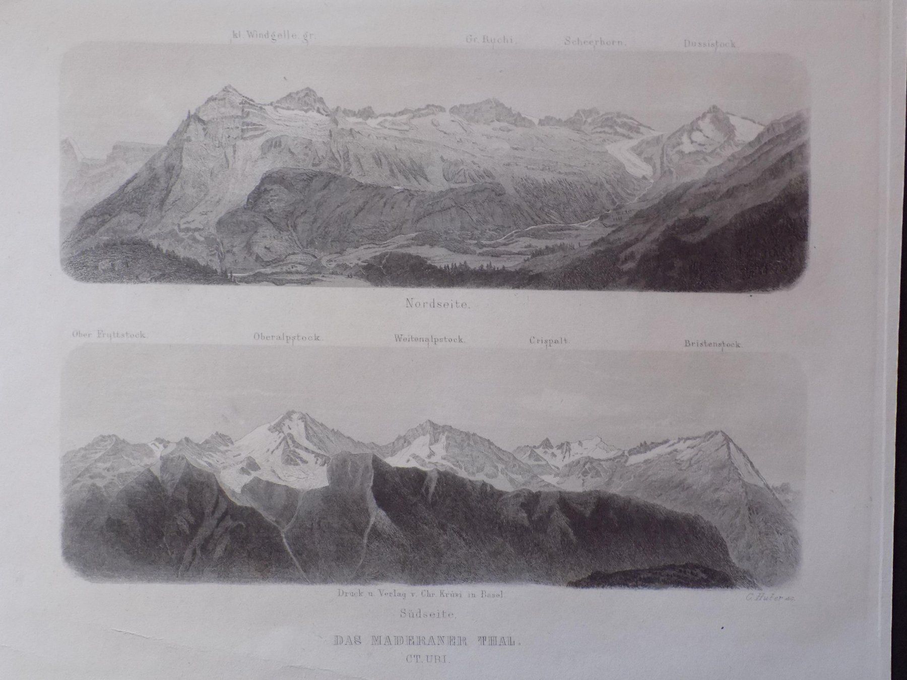Gravures: Das Maderaner Tal Uri – D'occasion à Risch par Rischli15