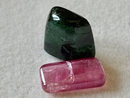 Turmaline Rosa und Grün