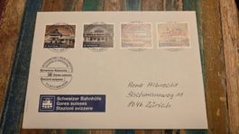 2017 FDC Schweizer Bahnhöfe Vollstempel