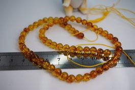 Bernstein   Kugel  Honig Gelb     Strang 6mm  letzte