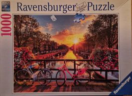 1000er Puzzle "Amsterdam", neuwertig, komplett