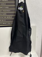 Schwarze Alpro Latzschürze, neuwertig