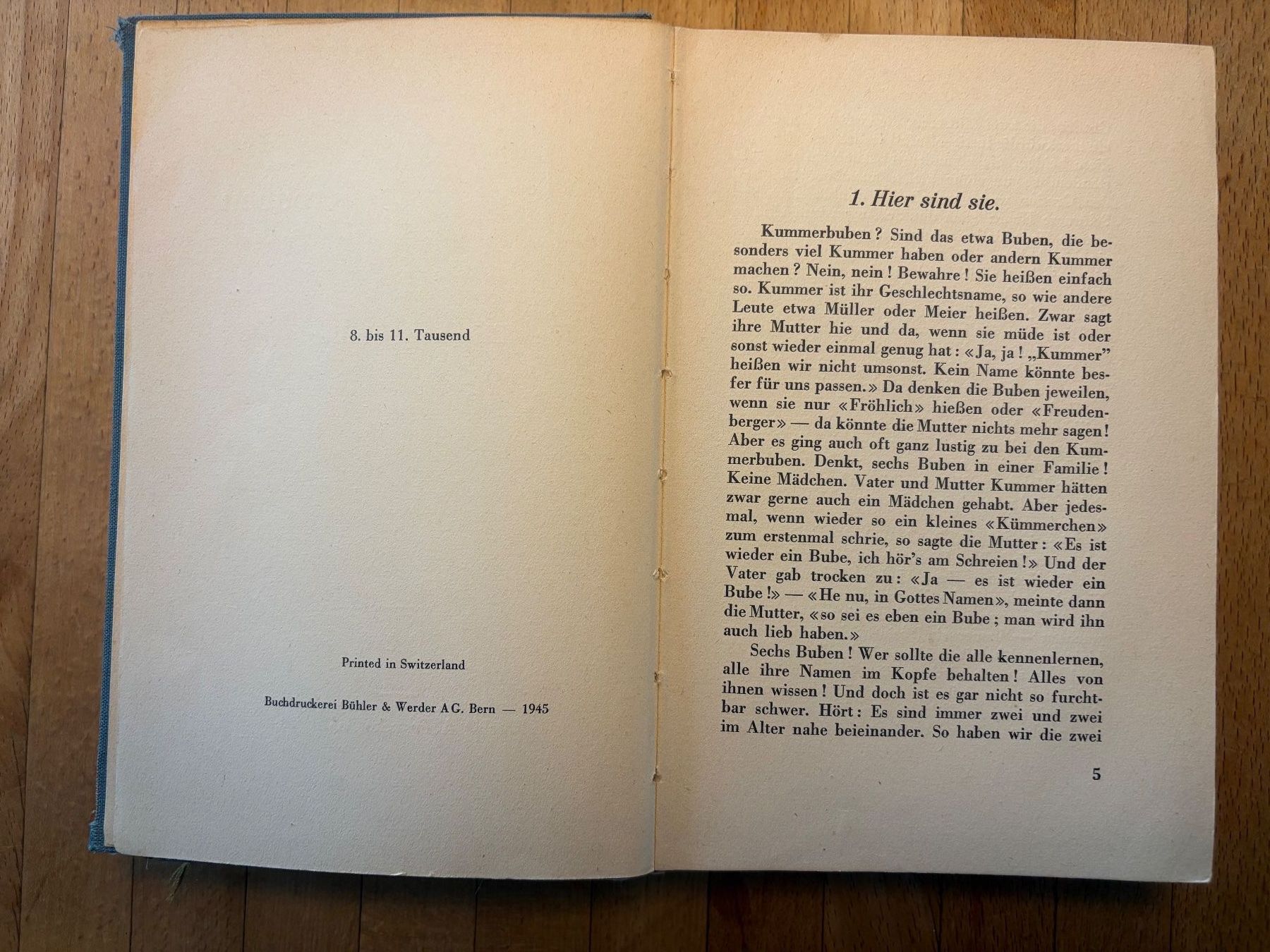 Bücher: Buch "Die 6 Kummer-Buben" Elisabeth Müller, 1945 – Gebraucht aus Bern von estalin 2