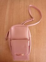 HANDYTASCHE PVC LEDER MIT TRAGERIEMEN GELDBÖRSE DL.ROSA