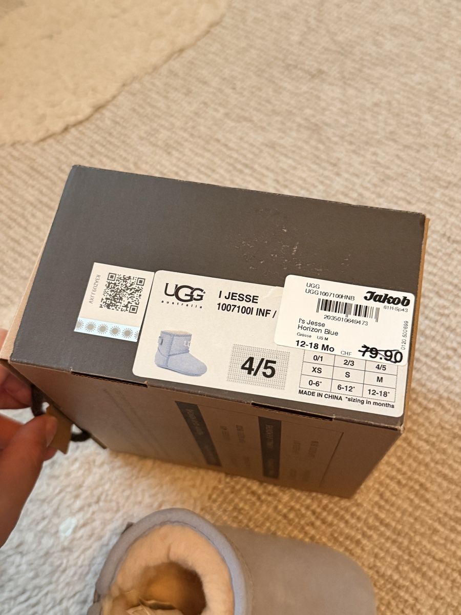 Ugg Scarpe per ragazzi: UGG Babyschuhe I Jesse hellblau Grösse 4/5 Neu – Nuovo e nell'imballaggio originale da Dietikon venduto da jes_2jbf 4