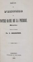 Mariastein  Kloster Histoire 1862