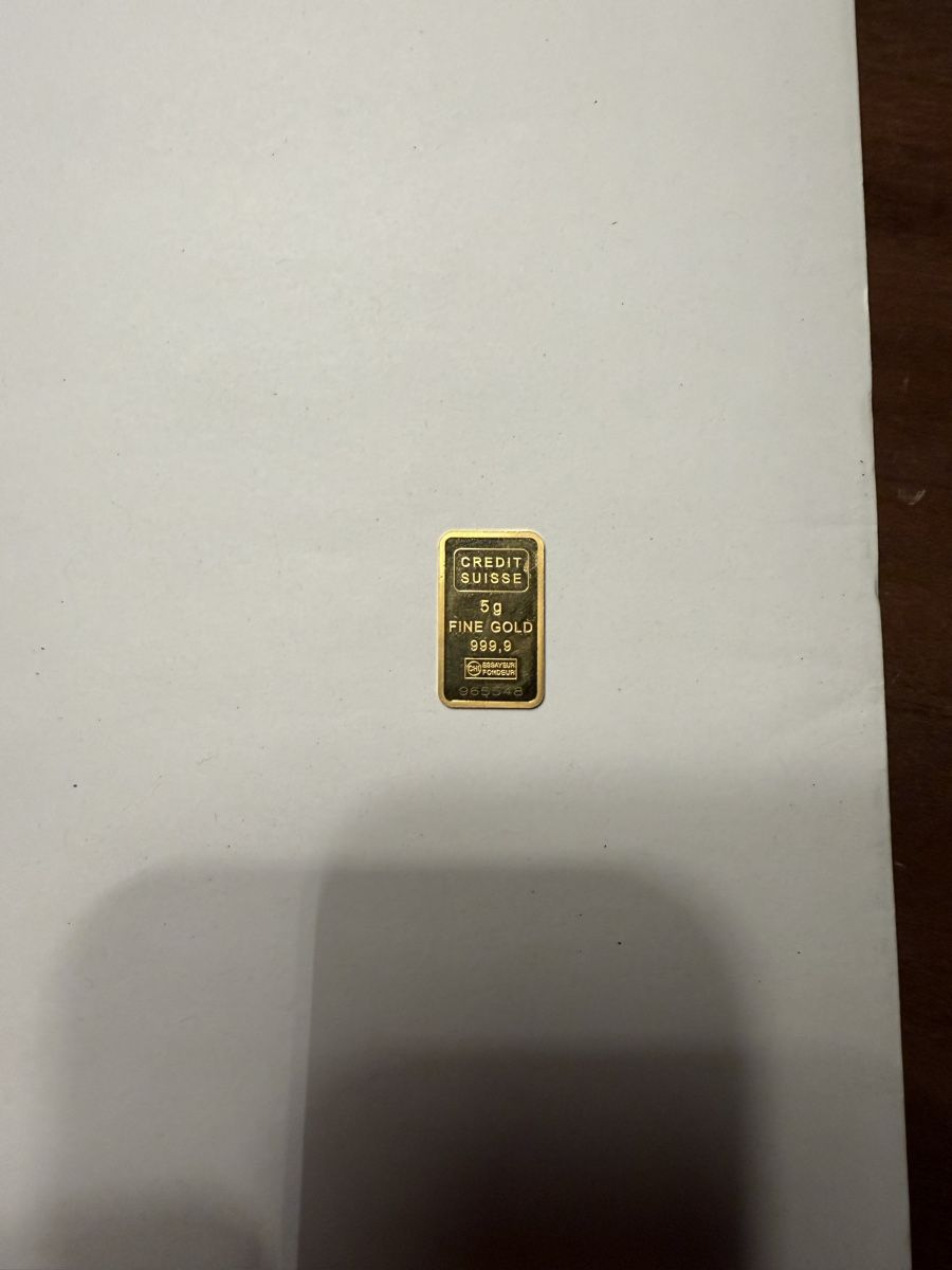Metalli preziosi: Credit Suisse 5g Gold – Usato da Zürich venduto da ang_9cz9