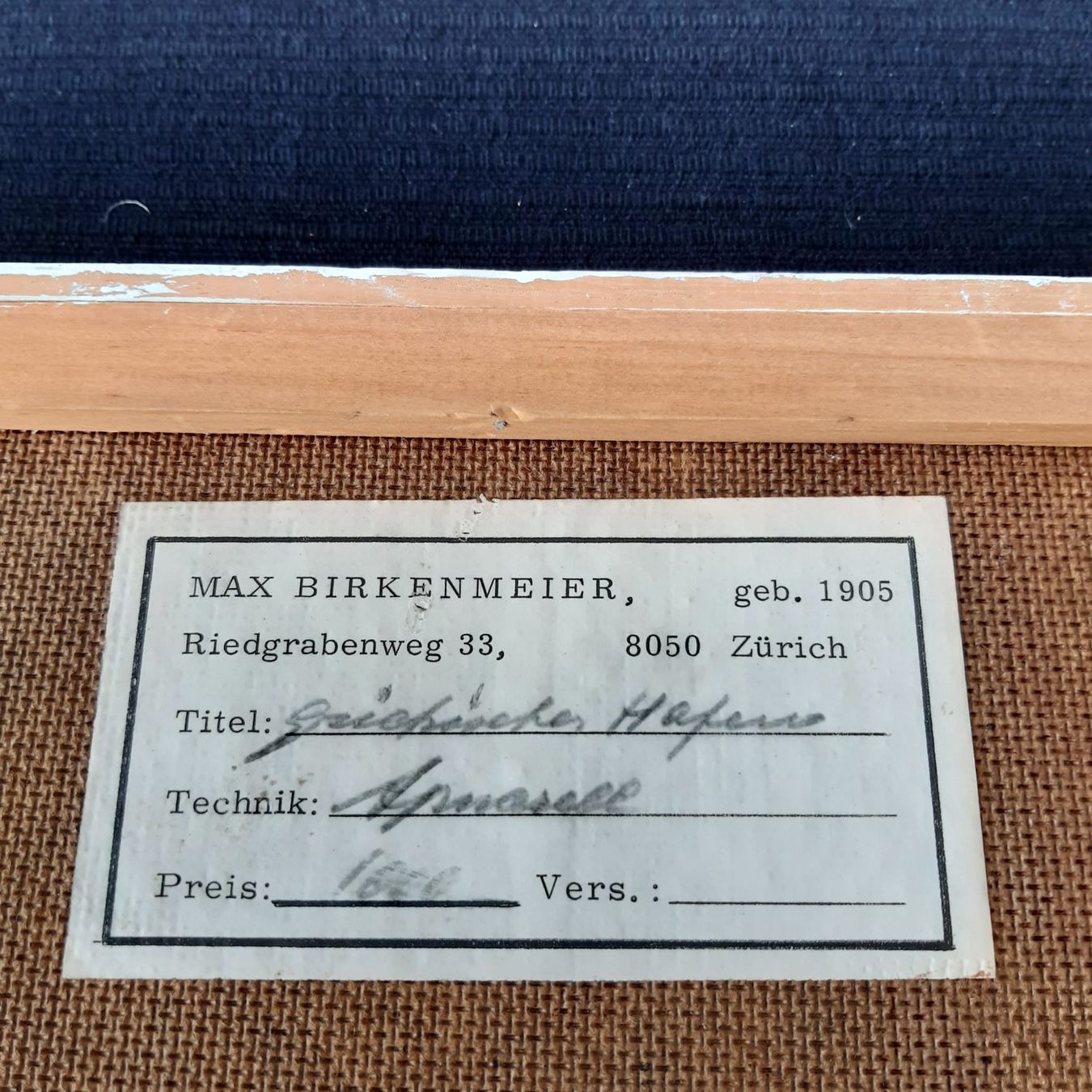 Foto & Immagini: Max Birkenmeier Griechischer Hafen – Usato da Seuzach venduto da SimiHutti 1